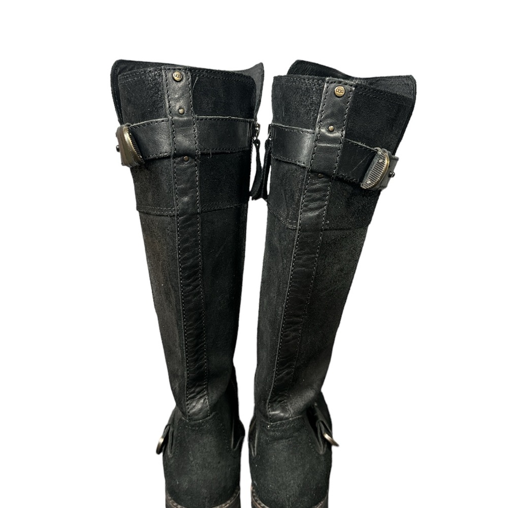 UGG Tall Black Boots Dayle Rider - Picture 4 of 11